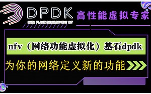 NFV概述：网络功能虚拟化基础DPDK技术//dpdk的开发接口/网络虚拟化的原理 /ovs与vpp的作用