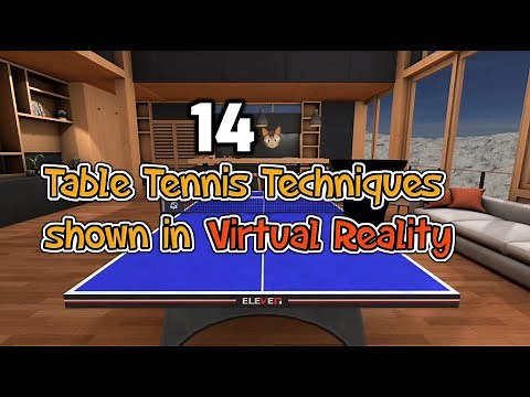 14 table tennis techniques you can do in VR (Eleven Table Tennis)