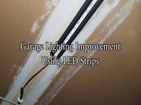 Garage Lighting Improvement Using LED Strip Lights
