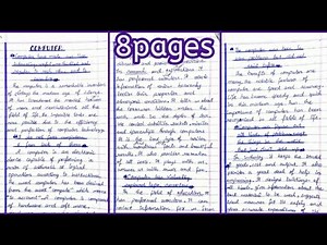 Essay on "Computer"in english for matric&Fsc students|Advantages and disadvantages of computer