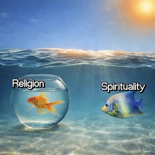 Religion can feel like a fishbowl. Rules. Labels. Boundaries. Stay inside the glass. Obey. Don’t question. Spirituality is the ocean. No walls. No fear. No separation. Just flow, trust, and direct connection to the Divine. One teaches you what to believe. The other invites you to experience. One limits. One liberates. You were never meant to circle the same small bowl… You were born for the ocean. 🌊✨#viralvideo #spirituality #creativecontent #philosophy #lifewisdom | Maruis Aldridge