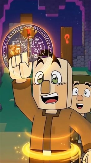 Minecraft Mystery:The Glowing Map–Hero Awakens!#Minecraft #MinecraftAnimation #Shorts