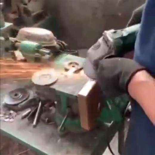 Watch flap disc grinding stainless steel on Amazon Live