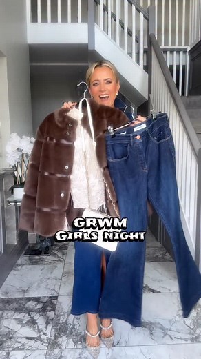 #ad A festive Get Ready With Me to get into the holiday spirit ✨ I’m styling a few of my top picks from @salsajeansofficial Give Love Gift Guide — pieces that feel as good to give as they do to wear. The perfect Christmas inspiration. 💙🎁 @salsajeansofficial #GiveLove #salsajeans #christmas #girlsnight #grwm | Michelle Fitzpatrick