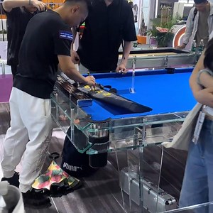 ⚡️ Crystal Glass Billiard Table - Where Style Meets Fun ⚡️ ✅ Clear tempered glass surface ✅ Sleek, space-saving design ✅ Premium quality for pro & casual players ✅ Worldwide delivery Upgrade your game room NOW! DM for details 📩 #BilliardTable #LuxuryGames #HomeEntertainment | Pool table