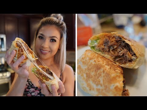 Grilled Stuffed Beef Barbacoa Burrito | Mexican Salsa | Barbacoa De Res