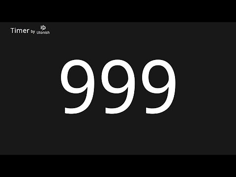 999 Second Countdown Timer