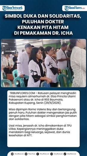 Simbol Duka dan Solidaritas, Puluhan Dokter Kenakan Pita Hitam di Pemakaman dr. Icha