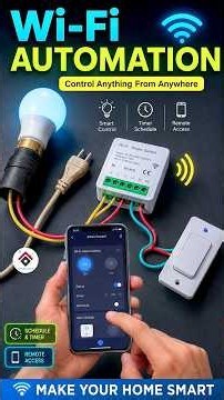 WIFI Automation 🔥🔥 #wifiautomation #diy #homeautomation #wifiswitch #howto #coolgadgets