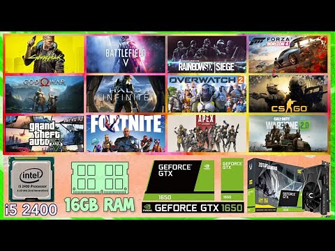 Game Performance Test: i5 2400 + GTX 1650 GDDR6 + 16GB RAM - How Well Can It Run ?