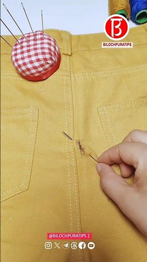 Seamless stitch method for patching holes