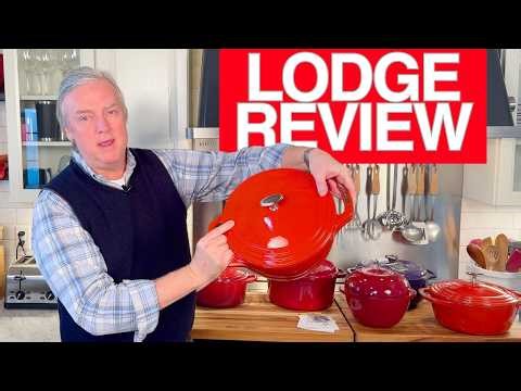 NEW: Lodge USA Enamel: Review, Cooking, and Staub/Le Creuset comparison!
