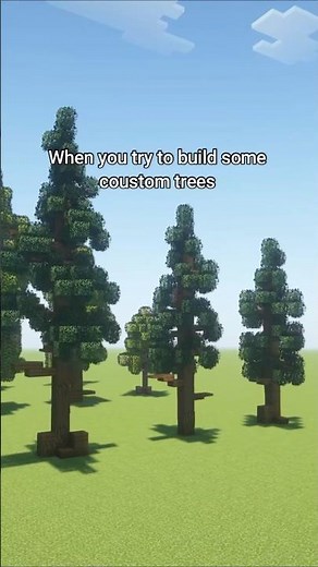 Building Custom Trees | Packs on my Patreon #minecraft #shortsfeed #minecraftbuilding #minecraftreal