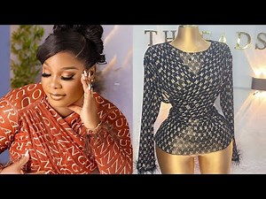 How to Sew a Stylish Criss Cross Mesh Top with Dramatic Feathers Sleeves