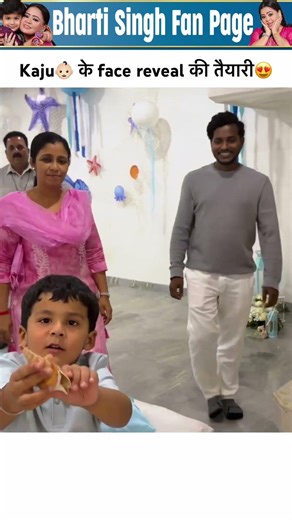 Preparations for Kaju👶🏻's face reveal😍 #bhartisingh