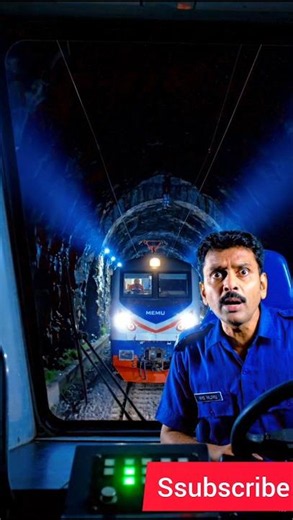 The MEMU Train Entered the Tunnel… But Then It Completely Disappeared 😱🚆 #indianrailways
