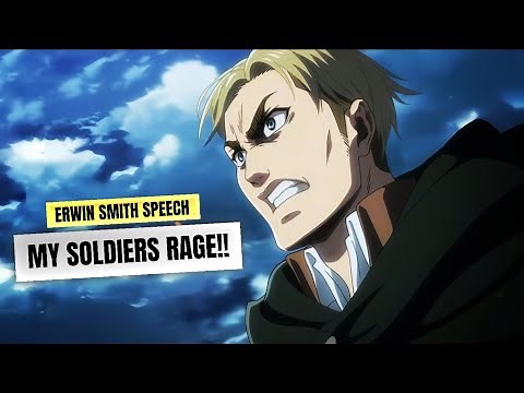 Erwin Smith’s Epic Speech | Attack on Titan Season 3 (Beast Titan Charge)