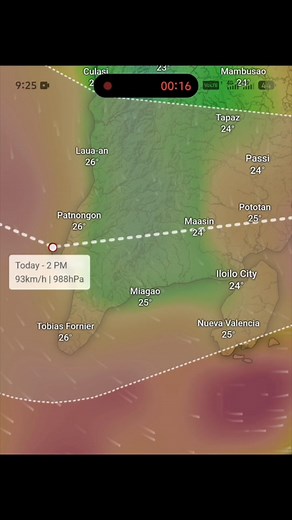 Update as of 9am November 4,2025 Nagpanaog naman ang direction - west south west. Iloilo portion halong and preparar gd. 🙏 #LiveWeatherUpdate #BagyongTino #bagyotino | Karl Mijares Moragas