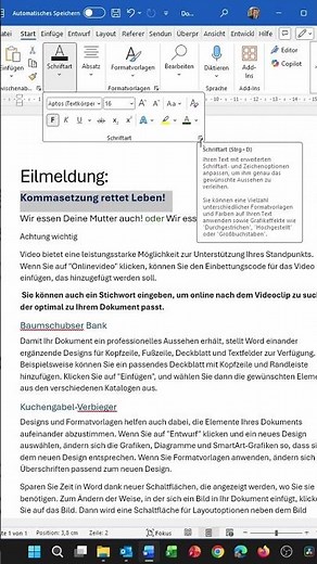 Word Trick: Hidden text instead of comments – perfect notes without pressure & mail merge