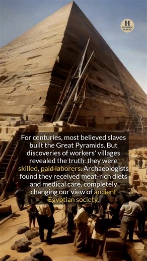 The pyramid builders were respected, paid laborers, not the slaves of popular myth. | Historic Marks