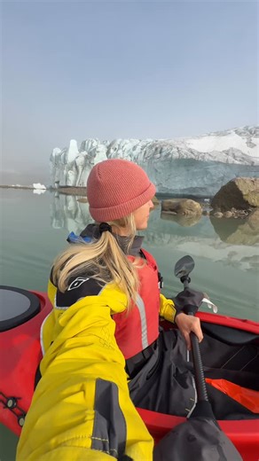ISLEY REUST on Instagram: "Doing some science research with @annukkapekkarinen back in August measuring the coast line and retreating glaciers in East Greenland."