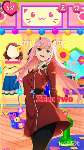 Makeover as a zero two #cosplay #mytalkingangela2