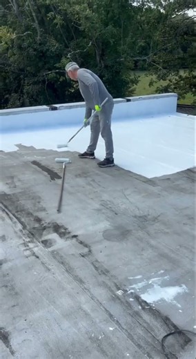 Torch-Down Roof Repair with Silicone Coating in Englishtown, NJ #roofrepair #flatroofrepairs