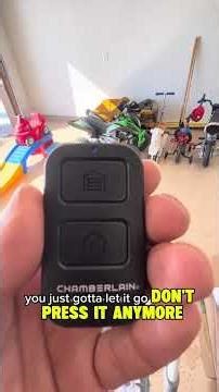 Chamberlain Universal Garage Door Remote Programming (Quick Fix)