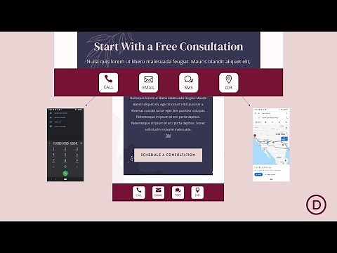 How to Create a Divi Mobile Contact Bar with Click-to-Call, Email, SMS and Direction Links
