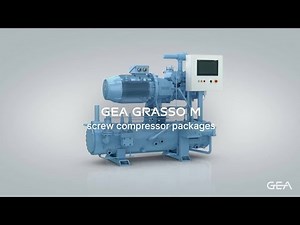 GEA Grasso M Screw Compressor Unit for Industrial Refrigeration