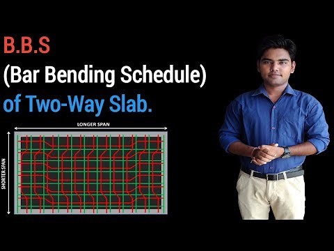 BBS (Bar Bending Schedule) of Two-way Slab.[Estimation of steel in slab]