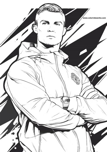 Páginas para Colorear de Cristiano Ronaldo