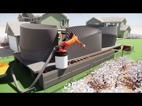 3D Printed House With a 3D Printed Roof, Huge Park & Reading Cabin of the Future | AICT