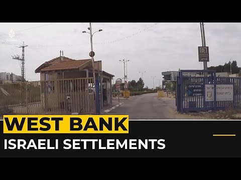 Driving through illegal Israeli settlements in occupied West Bank