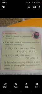 Questions on Substitution ReactionsWhat is meant by a substit... | Filo