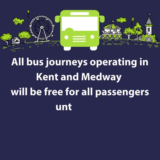 Free Bus Weekend - 24 & 25 June in Kent and Medway. Discover new places, visit friends and family or go somewhere you've never been before. Whatever you chose to do, you can get there for free by bus from the first bus of the day up until 8pm on both days. No need for a ticket, just turn up and hop on! For more information visit www.kent.gov.uk/freebusweekend | Kent County Council