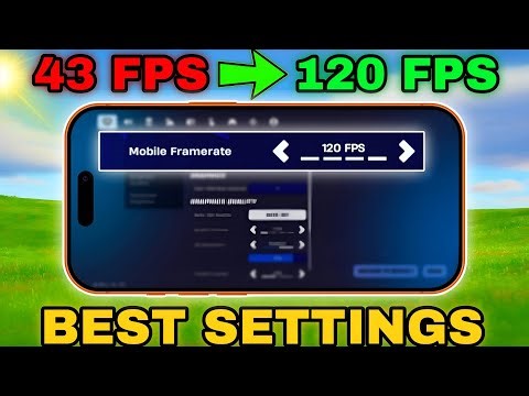 BEST Fortnite Mobile Settings (iOS + Android) | FPS, Performance, Graphics, Sensitivity and More!