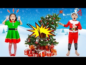 Sammy and Annie Pretend Play Christmas Gifts Story and Preparing for Santa Claus - Videos For Kids