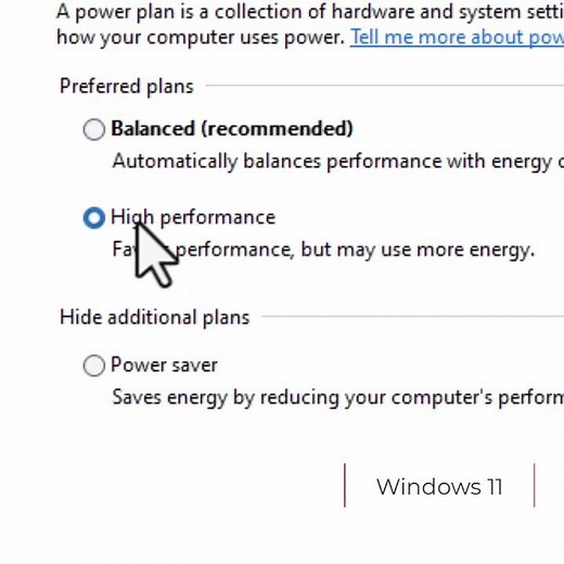 Windows 11 Power and Performance Modes
