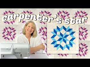 CARPENTER'S STAR MADE WITH 8 AT A TIME HST PAPER TEMPLATE: Time to Bloom Month 5