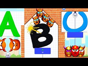 Smash the Alphabet! A-B-C-D-E-F Draw to Smash in Ultra 4K 💥✨