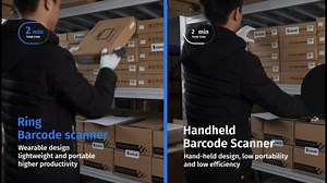 Watch Ring Barcode Scanner VS Handheld Barcode Scanner on Amazon Live