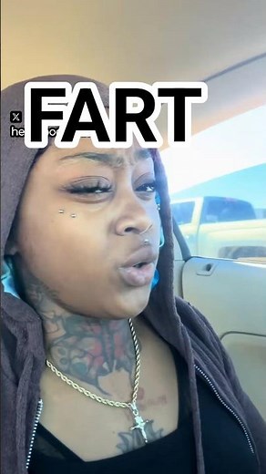 Black girl farting in car her:@poohbrat._