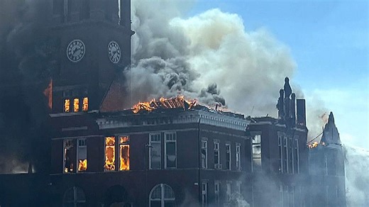 Historic 134-year-old courthouse in Georgia destroyed in massive fire