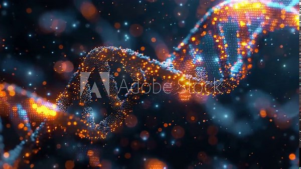 3d render of DNA structure. DNA molecules. Formation of a molecular structure of the DNA genetic code. Science technology x ray of DNA. Abstract digital rotating DNA molecule on futuristic background