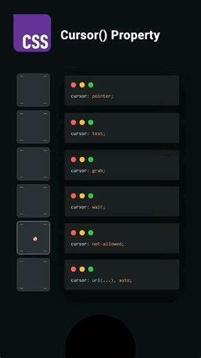 “Upgrade your cursor 🖱️🔥CSS can do THIS 😳Save it 💾”#css #webdevelopment #coding #frontend #webdesign