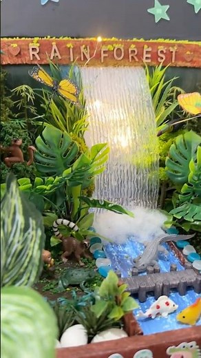 3D Habitat : Rainforest Diorama for Project Based Assignment. Primary 2 Student.