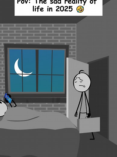 Exploring Life in 2025 Through Dark Humor Animation