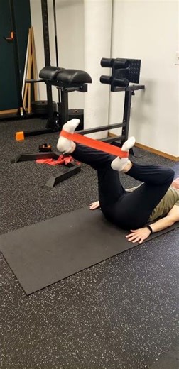 Lying banded hip flexor extensions