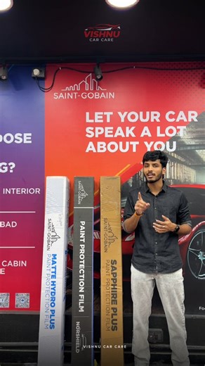 Vishnu_Car_Care 🚗 | Clear or Matte? 6, 8 or 10 Years? 🛡️✨ Saint-Gobain Paint Protection Film is now available in multiple variants at Hyderabad’s Authorized... | Instagram